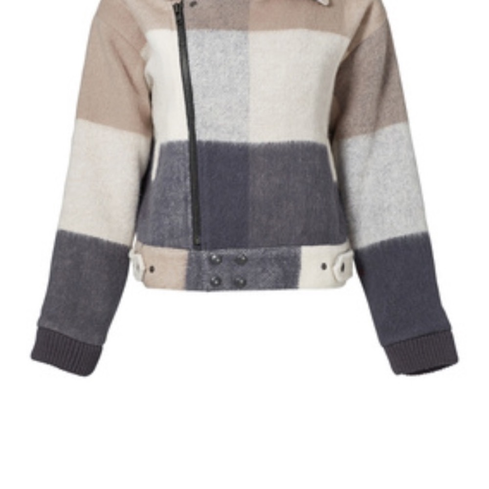 Lovers + Friends Charlie Jacket in Tan Multi.